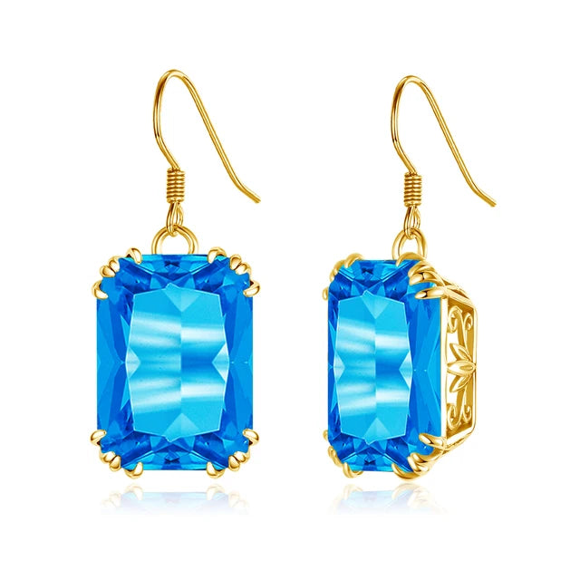 FancyEarRings - Red Stone Ruby Earrings