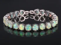 FancyNeck - Fire Opal Inlaid Fashion Bracelet