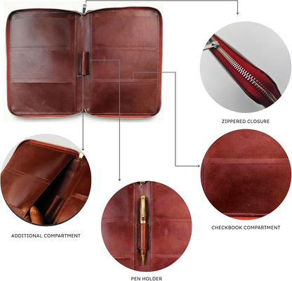 CheckBookPro™ Genuine Leather Checkbook Cover for Multiple Check Books