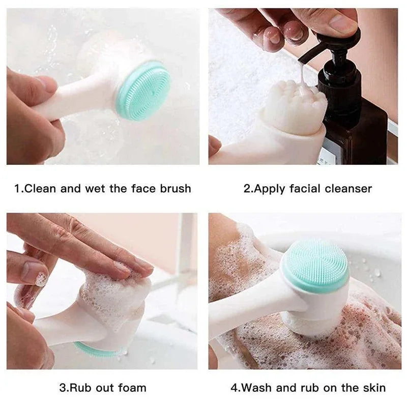 SoftBrush™ - Double Silicone Facial Cleansing Brush