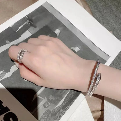 FancyBrace -Gold-plated Oval Zircon Bracelet