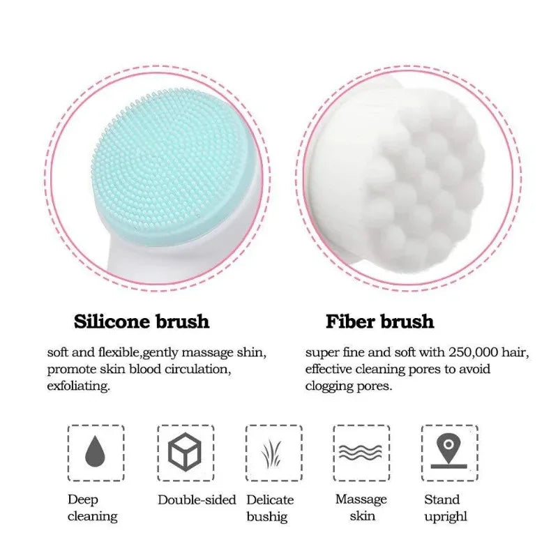 SoftBrush™ - Double Silicone Facial Cleansing Brush