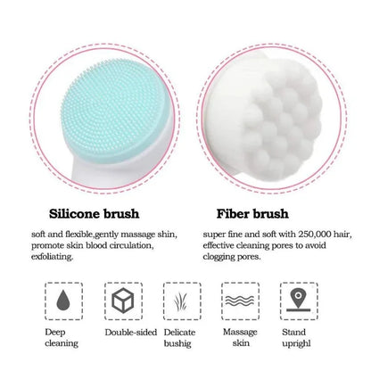 SoftBrush™ - Double Silicone Facial Cleansing Brush