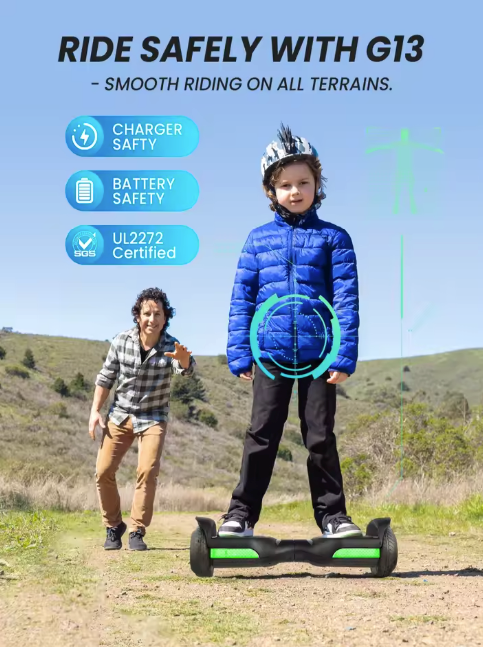 FlashRide™ - Self-Balancing Hoverboard with LED & Bluetooth