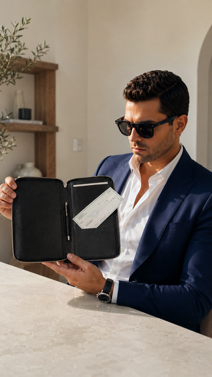 CheckBookPro™ Genuine Leather Checkbook Cover for Multiple Check Books