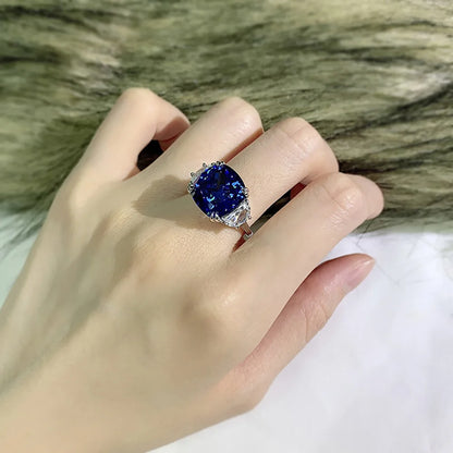 FancyRing -  Oval Cut Blue Sapphire Engagement Ring