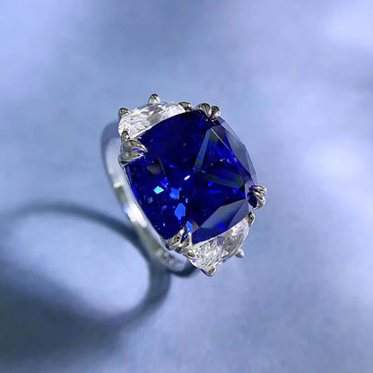FancyRing -  Oval Cut Blue Sapphire Engagement Ring