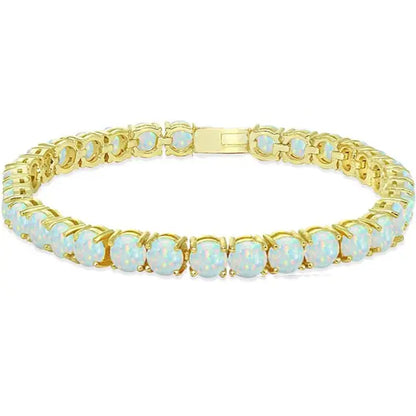 FancyNeck - Fire Opal Inlaid Fashion Bracelet